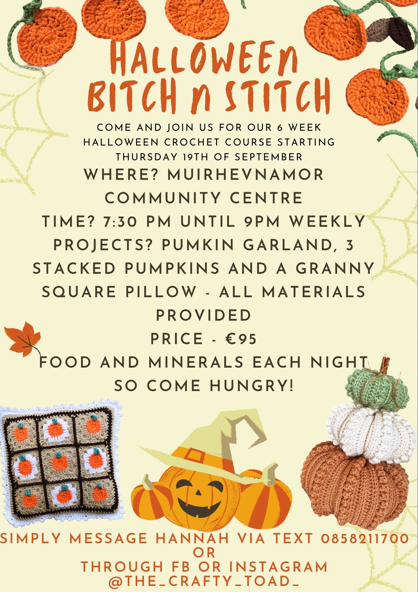 Bitch & Stitch Night @ Muirhevnamor Community Centre HALLOWEEN